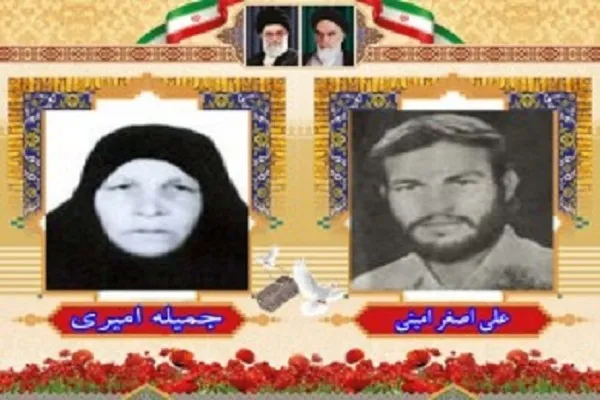 ​مادر شهید «علی‌اصغر امینی» به دیدار فرزندش شتافت