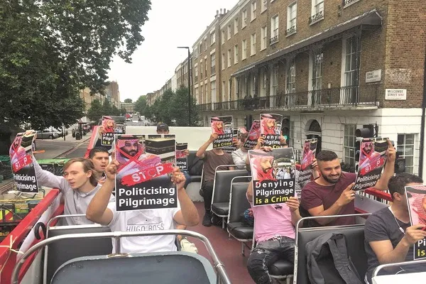 حملة دولية في لندن تطالب السعودية بوقف تسييس الحج