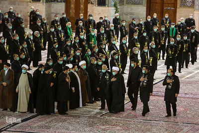 مراسم خطبه خوانی شب شهادت امام رضا(ع) در حرم رضوی‎

