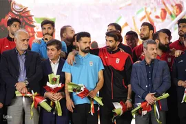 مراسم بدرقه تیم ملی فوتبال ایران در میدان انقلاب