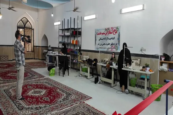 افتتاح کارگاه خیاطی در جوار حرم یحیی بن زید(ع) گنبد کاووس