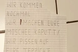 Zwei Moscheen erhalten rechtsextreme Drohbriefe