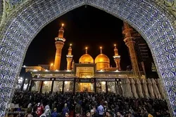 Pilgrims Marching toward Kadhimiya to Attend Mourning Rituals on Martyrdom Anniversary of Imam Kadhim