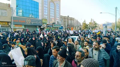 راهپیمایی همبستگی ملی در کاشان
