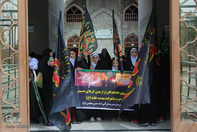 پیاده‌روی دانش‌آموزان بمناسبت اربعین حسینی(ع) - اراک/عکاس:زهرا بهرامی