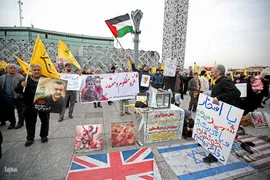 تشییع پیکر شهید سیدرضی در میدان امام حسین(ع)
