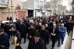 مراسم تشییع و تدفین شهید "احسان غمی تازه کندی" اولین شهید اهری جنگ رمضان در اهر