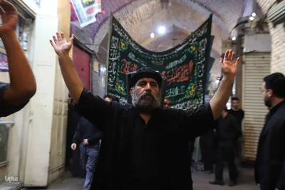 عزاداری اربعین حسینی در بزرگترین بازار مسقف جهان