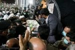 وداع با پیکر روحانی شهید اصلانی در حرم مطهر رضوی
