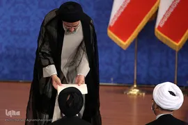 نخستین نشست خبری حجت‌الاسلام والمسلمین سیدابراهیم رئیسی، رئیس‌جمهور منتخب مردم ایران