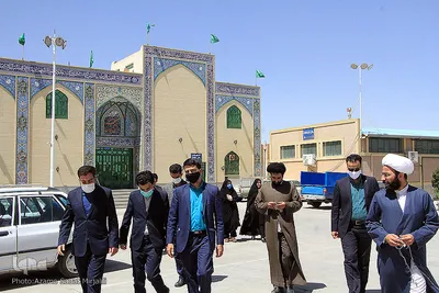 بازدید اصحاب رسانه از امامزاده سید نصرالله (ع) یزد‎