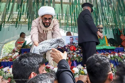 تشییع دریابان پاسدار شهید علیرضا تنگسیری در آبادان