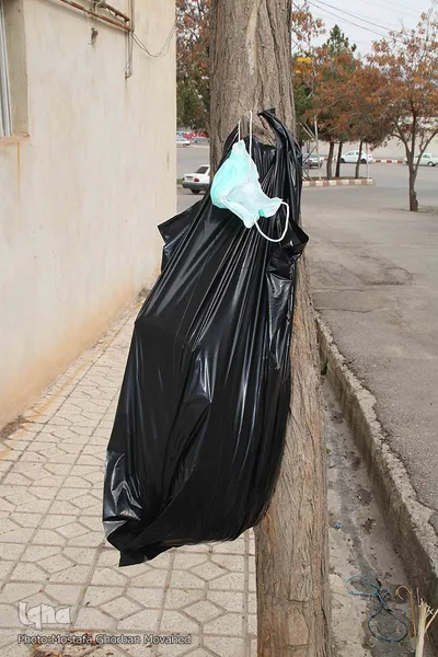 رهاسازی ماسک‌ها و دستکش‌ها در معابر شهر اهر