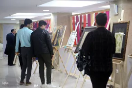 بازدید رییس جهاد دانشگاهی از  نمایشگاه هنر‌های قرآنی قلم