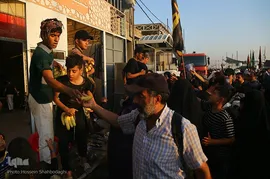 پیاده‌روی زائران اربعین از مسیر طریق الحسین(ع)