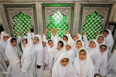 جشن تکلیف دختران در حرم شاهچراغ(ع)‎