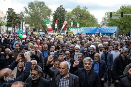 راهپیمایی روز قدس در قزوین