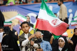 مراسم همخوانی سرود «سلام فرمانده» در ورزشگاه شهدای فولاد اهواز