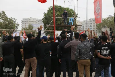 عزاداری سنتی روز تاسوعا در بندرعباس