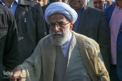 آیت الله احمد جنتی در راهپیمایی یوم الله ۲۲ بهمن