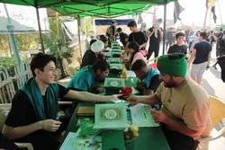 Itinayo ang Istasyon ng Qur’an sa Landas ng mga Peregrino sa Arbaeen sa Dhi Qar ng Iraq
