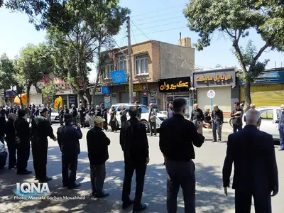 مراسم عزاداری خیابانی رحلت پیامبر اکرم (ص) در اهر