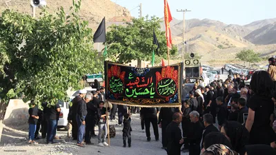عزاداری روز عاشورا در روستای محمود آباد بیرجند