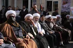 تجمع حوزویان و دانشگاهیان در اعتراض به حمله وحشیانه اسرائیل به بیمارستان غزه‎