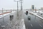 بارش اولین برف زمستانی در اراک