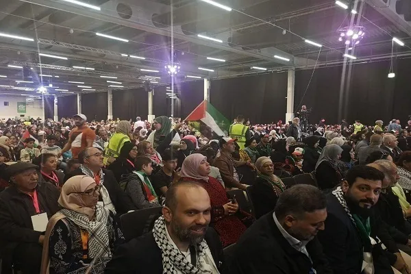 Milhares participam do Congresso dos Palestinos na Europa