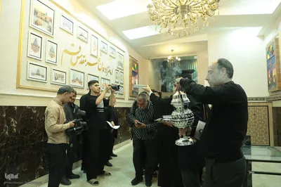آئین بدرقه خادمان موکب امامزادگان قم مستقر در شهر مقدس سامرا