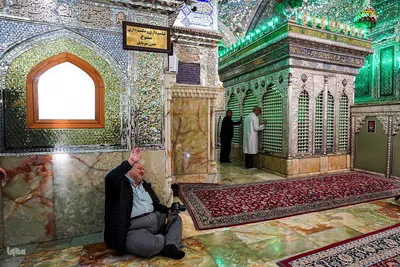 آیین غبارروبی حرم مطهر حضرت احمدبن موسی الکاظم علیهما‌السلام‎