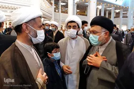مراسم عمامه گذاری طلاب در اعیاد شعبانیه‎‎