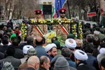 استقبال مردم اهر از پیکر پاک و مطهر شهید گمنام ۸ سال دفاع مقدس