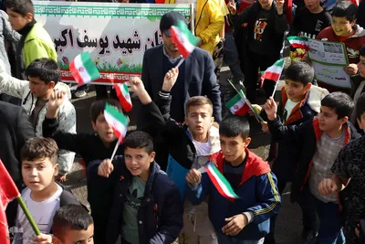 راهپیمایی روز ۱۳ آبان در شهرستان اهر