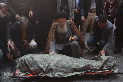 مراسم تشییع استاد سید عبدالله انوار