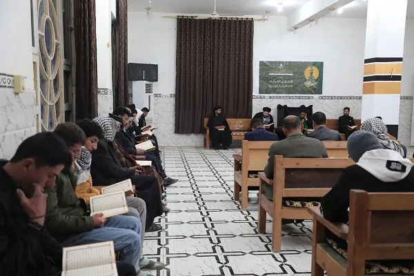 بالصور...تنظيم محافل قرآنية بحلول ذكرى استشهاد الإمام الكاظم (ع) في العراق