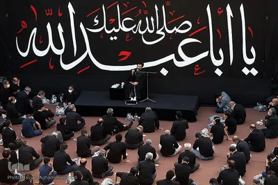 مراسم عزاداری شب هفتم محرم در هیئت بیت الحسین(ع)