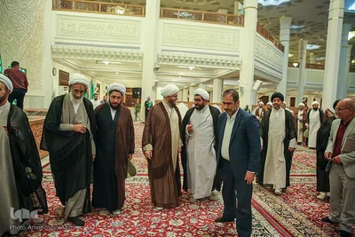 مراسم جشن ولادت امام هادی(ع) در حرم حضرت احمدبن موسی(ع)