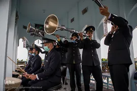 لحظه تحویل سال ۱۴۰۰ در حرم مطهر رضوی