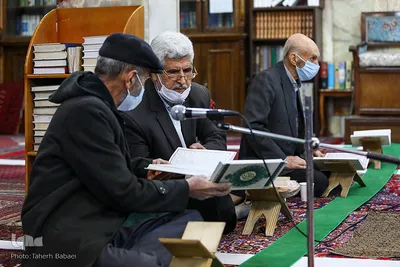 جلسه آموزش قرآن استاد حسن پروازی و استاد محمد حسن نعمتی