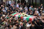 تشییع پیکر بسیجی شهید «امیر حسین‌پور» در تبریز‎