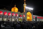 برگزاری مراسم احیای شب عاشورا و همایش آئینی اصحاب الحسین(ع) در حرم رضوی