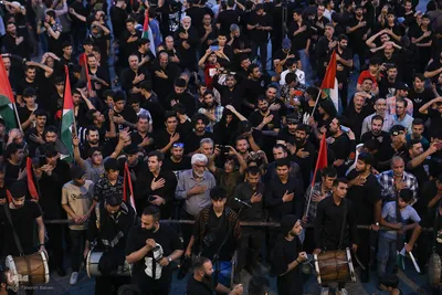 آئین خیمه سوزان در میدان امام حسین (ع)