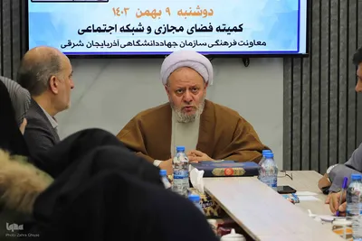 نشست خبری رئیس ستاد دهه فجر انقلاب اسلامی آذربایجان شرقی