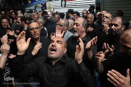 مراسم عزاداری تاسوعای حسینی در بازار تهران
