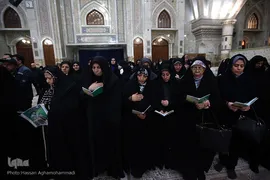 مراسم تجدید میثاق جامعه قرآنی کشور با آرمان‌های معمار کبیر انقلاب اسلامی، امام خمینی(ره) در حرم مطهر امام راحل