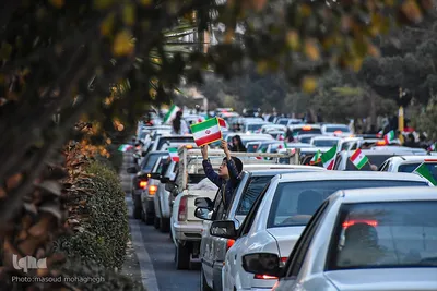 جشن پیروزی تیم ملی در سمنان