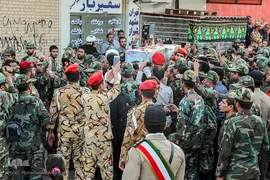 مراسم بدرقه شهید ۴ساله حادثه تروریستی اهواز