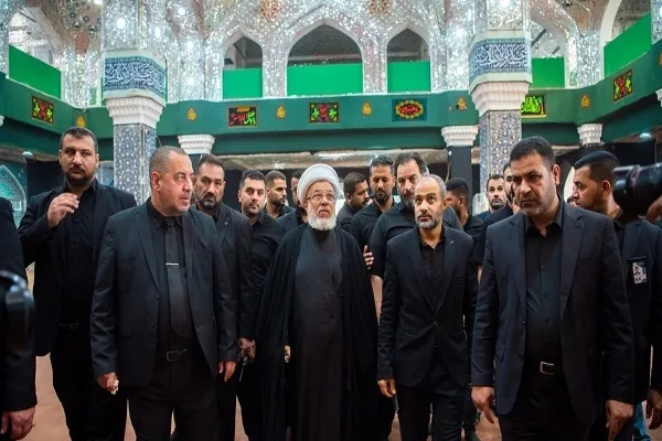 ممثل السيد السيستاني يفتتح الطابق الأول لمقام التل الزينبي